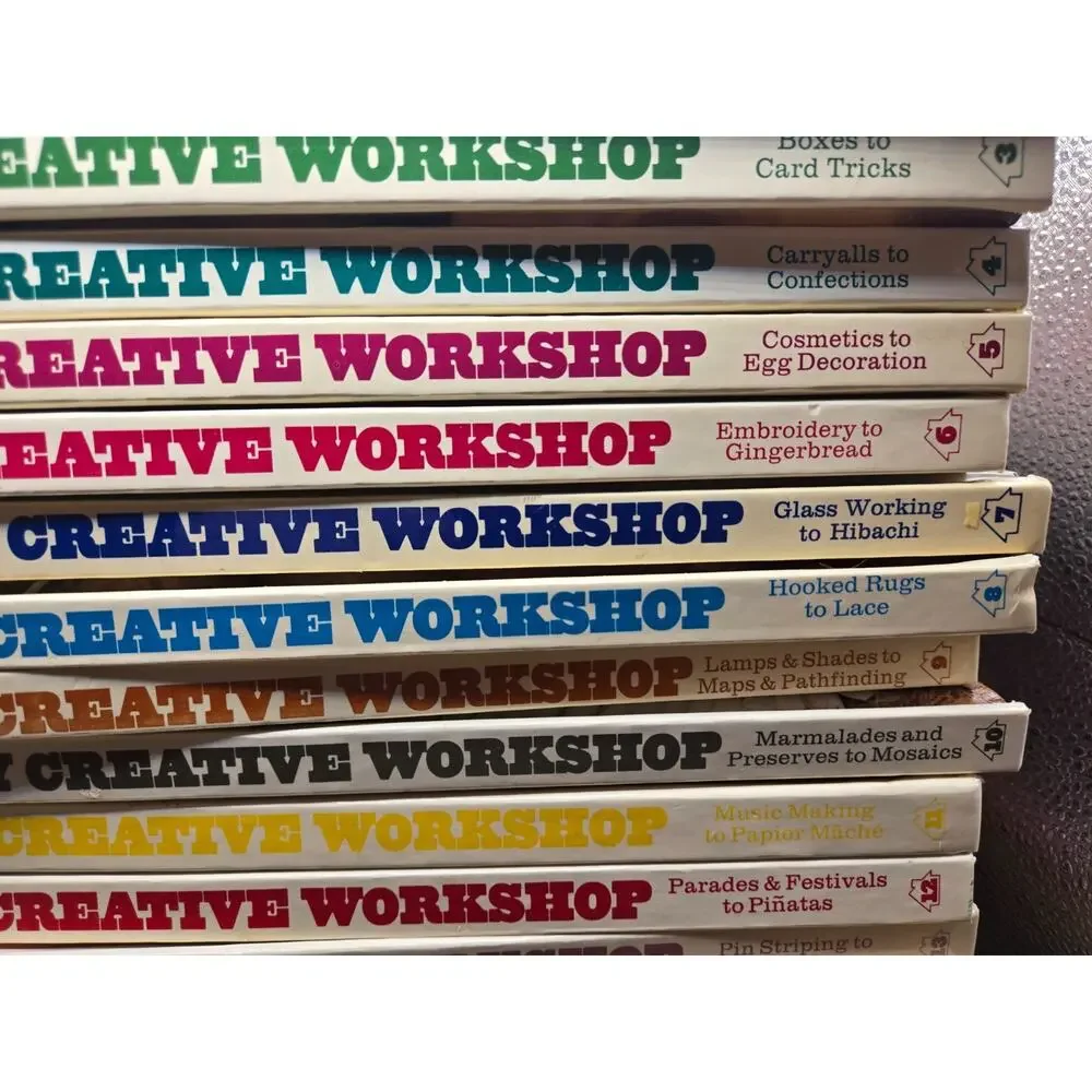 Set of Vintage Hardcover Crafting Books The Family Creative Workshop Vol. #2-22